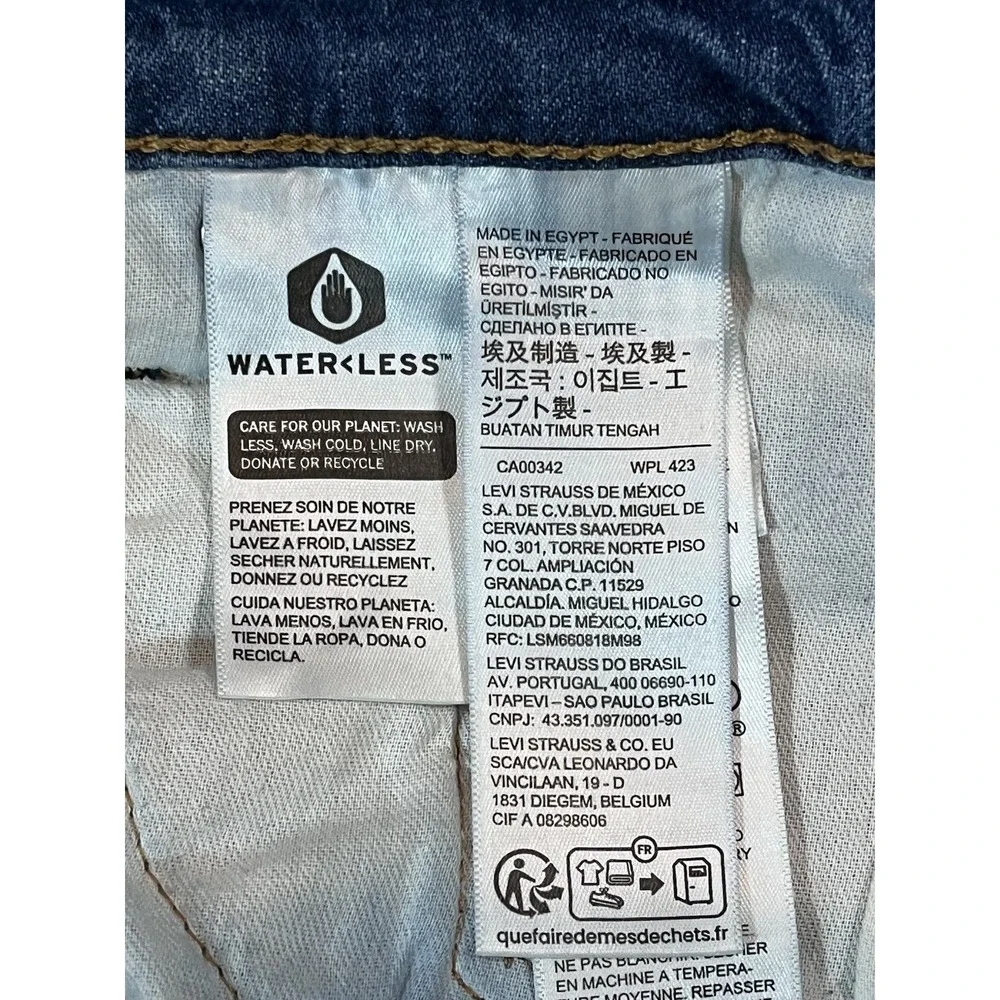 Levi's 527 Boot Cut Jeans Mens 34 X 32 Cowboy Ranch Rodeo Blank Tab Light Wash